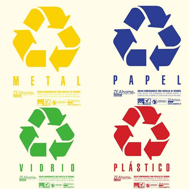 ZEAplast : Plásticos biodegradables:Bolsas Biodegradables para reciclaje de  residuos